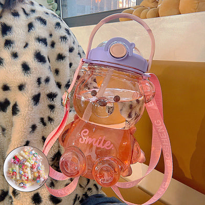 Kawaii Bear Water Bottle for Kids